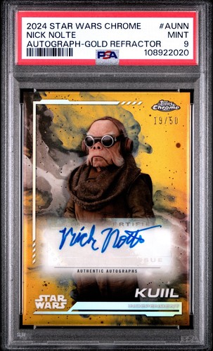 Nick Nolte [Orange Refractor] #GA-NN Star Wars 2022 Topps Galaxy Chrome Autograph card
