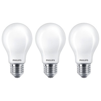 3 x Philips LED A60 Birnenform 7W = 60W E27 matt 806lm Lampen warmweiß 2700K