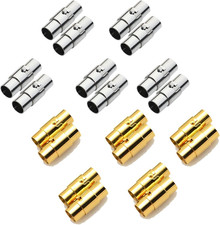 20PCS Cord End Caps for Jewelry Making, Magnetic Clasps for Leather with Locking