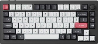 Keychron - Q1HE 75% Custom Wireless RGB Mechanical Keyboard with Programmable...