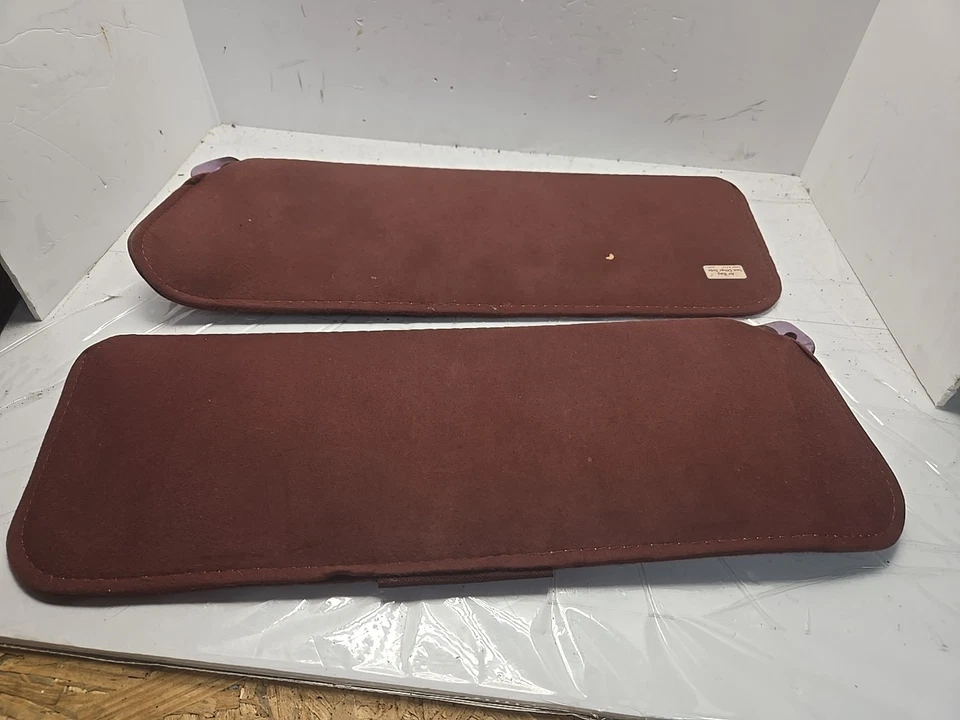 1988-1994 Chevy GMC C/K 1500 Silverado Suburban Pair SET Cloth Sun Visors - Image 2 of 4