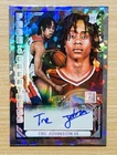 2025-26 Panini Donruss TRE JOHNSON III CRACKED ICE AUTO /25 Fade to Greatness RC