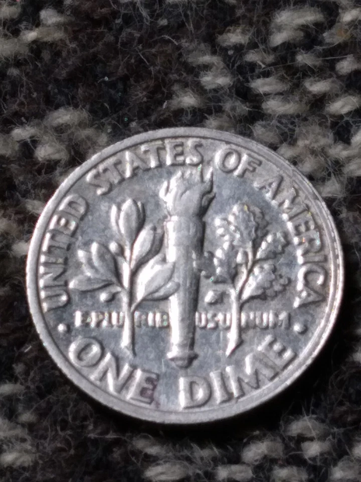 1997 P Roosevelt Dime Misaligned Die Die Break Errors - Image 3 of 4