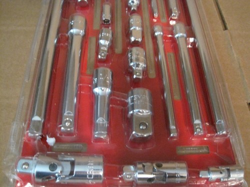 JUEGO DE ACCESORIOS DE HERRAMIENTAS DE ACCIONAMIENTO CRAFTSMAN DE 20 PIEZAS ADAPTADORES DE EXTENSIÓN DE 1/4 3/8 1/2 PULGADA - Imagen 4 de 15
