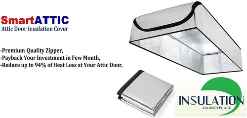 30"x 60"x11" Attic Access Door Pull Down Stairs Stairway Cover Insulation Tent - Picture 2 of 5