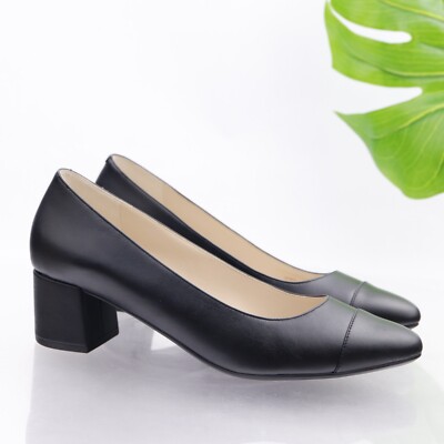 Cole Haan ブラック ハイヒール8B Cole Haan Pointed Pump Black Leather Women's Sz 8-Classic