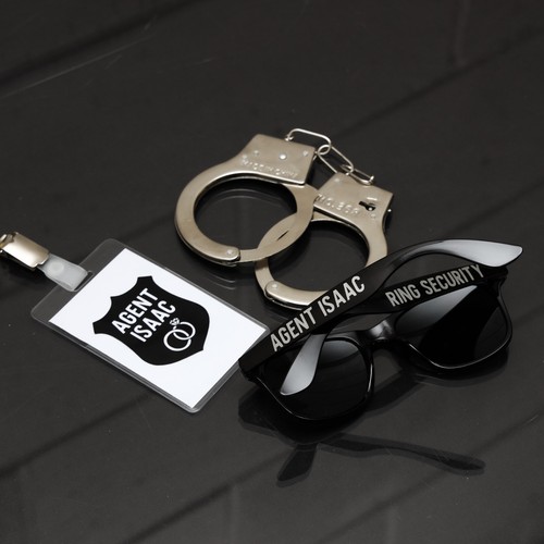 Caja de seguridad de anillo personalizada - Page Boy Gift - Caja de anillo de boda portador - Imagen 5 de 38