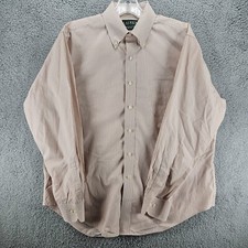 Ralph Lauren Long Sleeve Button Shirt Men's Size 16 1/2 - 34/35 Non Iron Striped