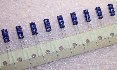 QTY (100) 2.2uf 100V 85' RADIAL ELECTROLYTIC CAPACITORS SD2A225M05011PC SAMWHA 