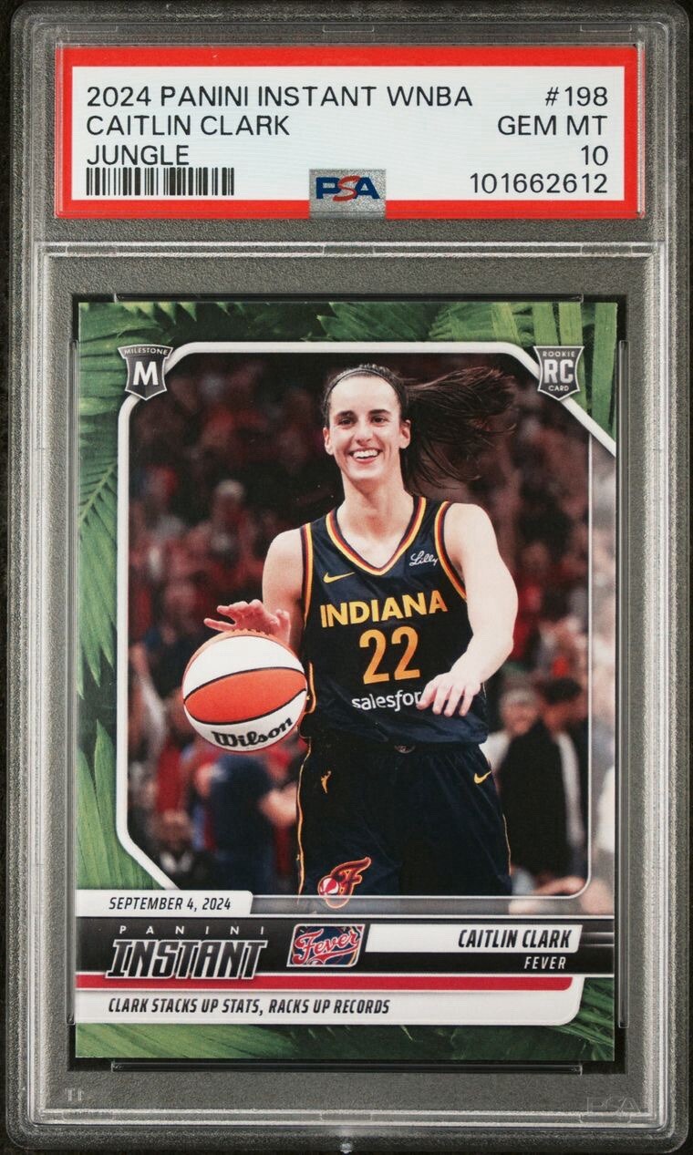 PSA GEM MINT 10 Caitlin Clark - 2024 Panini Instant WNBA #198 - Jungle #22/25