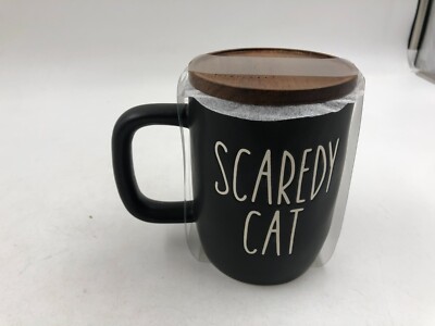 B Harbor Ceramic 18oz Scaredy Cat Coffee Mug BB02B54007