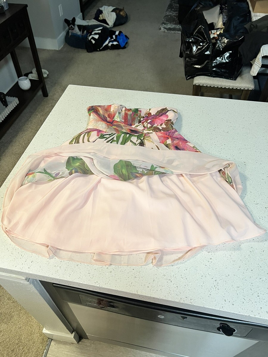TED BAKER Carlii Pink Orchid Floral Skater Dress Size 2 | eBay TED BAKER Carlii Pink Orchid Floral Skater Dress Size 2 | eBay
