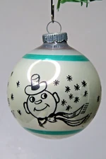 Vintage Glass Pictured HUMPTY DUMPTY  Head BALL Christmas Ornament Shiny Brite