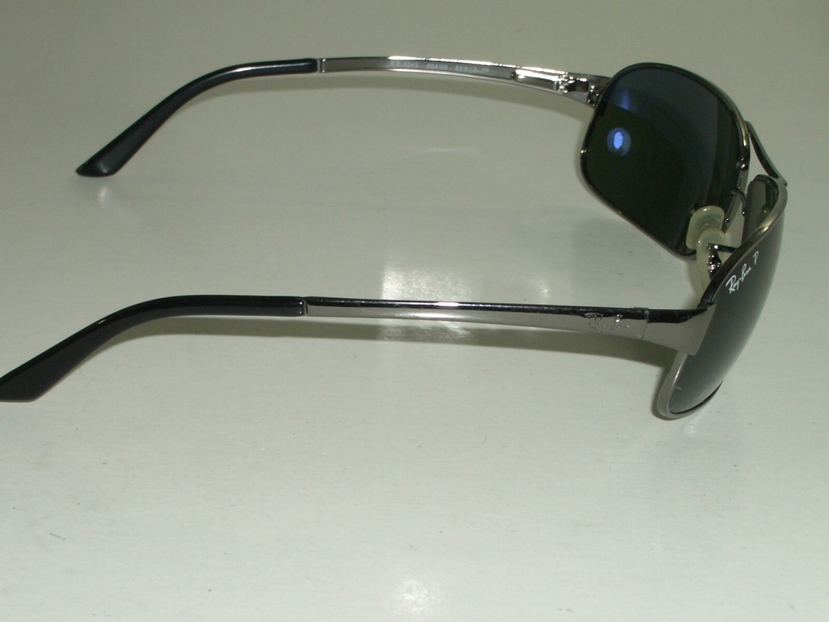 RAY-BAN RB3343 004/58 63[]12 3P GUNMETAL POLARIZED FLEX HINGE
