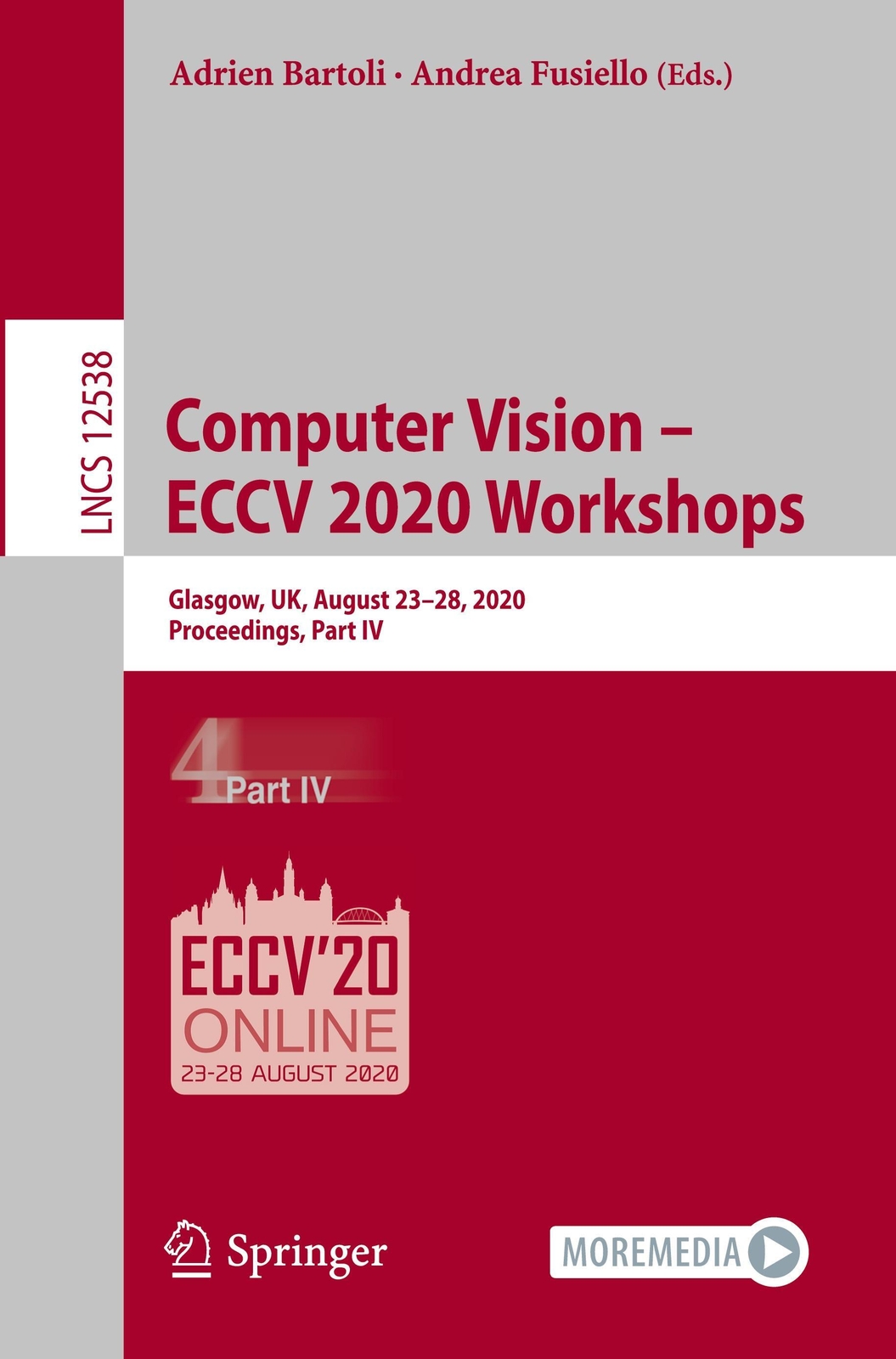 Computer Vision ¿ Eccv 2020 Workshops Andrea Fusiello (u. A.)