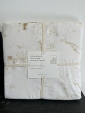 Zara home duvet cover cream super king size 260x240 cm marble 100% cotton Sateen