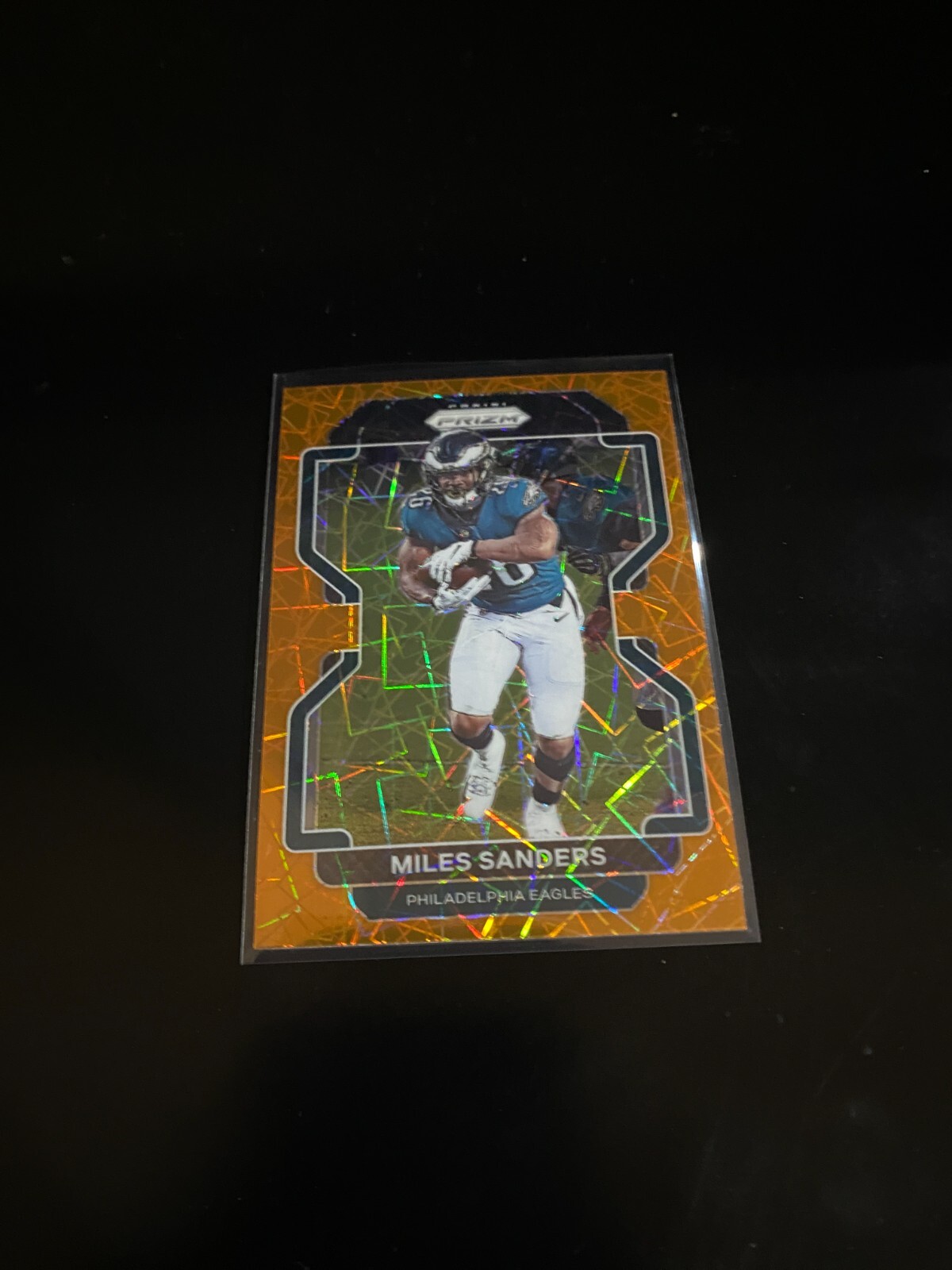 Miles Sanders 2021 Panini Prizm Orange Lazer Prizm Eagles 222 PWE eBay