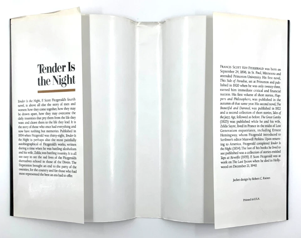 Tender is the Night - by F. Scott Fitzgerald - Vintage Hardcover - Image 4 of 4