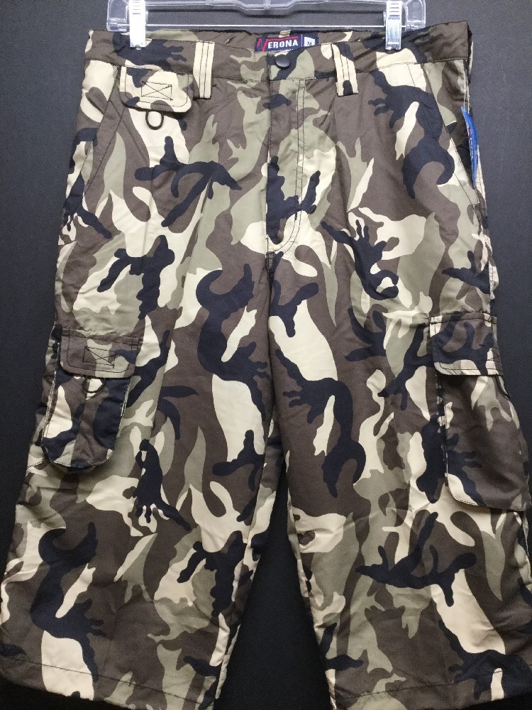 NWT VERONA BEST STYLE FIRST CHOICE CAMOUFLAGE BOARD SURF SHORTS BROWN TAN  BLACK