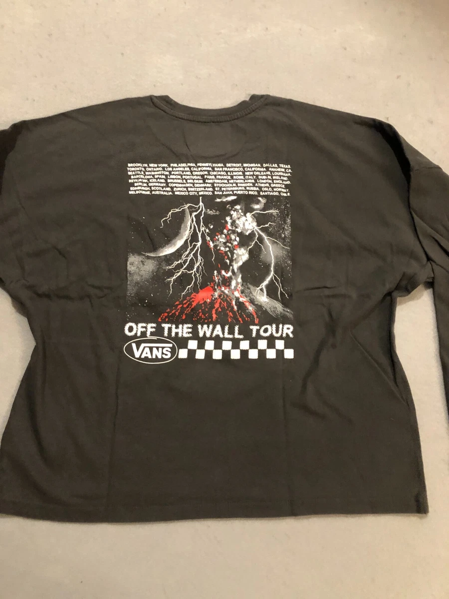 Vans Shirt Women s Small New Outburst Long Sleeve Black Tee eBay