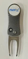 Pitchfix Hybrid Golf Divot Tool Gunmetal/Silver