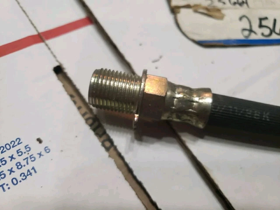 Manguera de freno hidráulica Raybestos 25664 19,7" O.V. para camioneta Chevrolet 1957-70 nueva de lote Foto 2 de 3