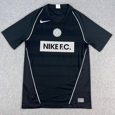 Nike Home Jersey Mens S Black Short Sleeve Mesh Vented Soccer Futbol  Footy