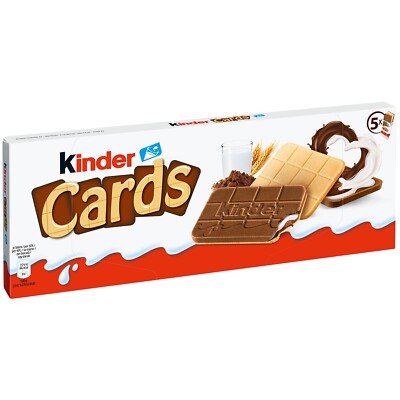 10 x boxes Ferrero Kinder Cards 1280g New from Germany # FREE SHIPPING !