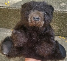 11  Folkmanis Furry Folk Vintage Black Bear Puppet