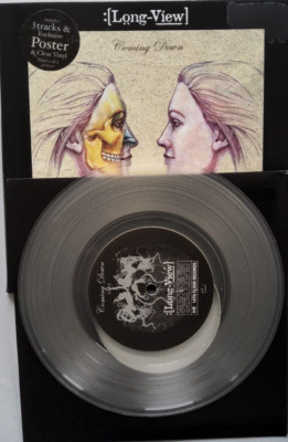 Long-View Coming Down / Gently Sleeping limited edition clear  7'' vinyl record