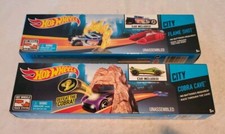 NEW Hot Wheels City LOT OF 2, Cobra Cave, Flame Shot! Includes 2 Cars!