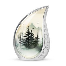 Dawn Forest Urn For Ashes For Women - Small Urn For Human Ashes Keepsake