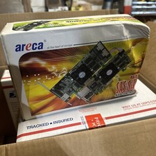 New Areca ARC1222-SAS Ver: 1.2 Raid 8i Controller Card with Low And High Profile