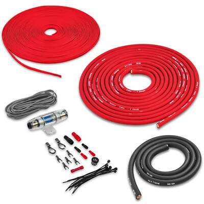 BPK4 4 Gauge Premium (CCA) Amplifier Power Wiring Kit with Speaker Wire