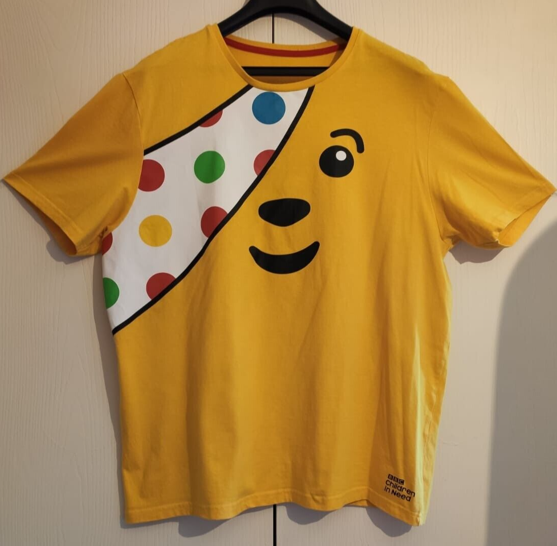T shirt da uomo George BBC Children in Need XL nuova altra