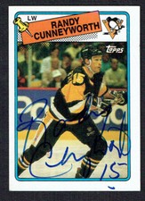 Randy Cunneyworth #19 signed autograph auto 1988-89 Topps Hockey Trading Card