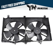 Electric Dual Radiator Condenser Cooling Fan Assembly For 04-2007 Infiniti G35 X