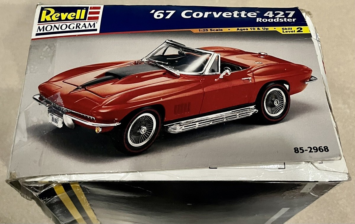 🏁 Revell Monogram '67 Corvette 427 Roadster (Open Box) 85-2968 -1