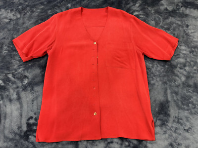 Bloomingdales Due per Due 3-piece Silk Women Shorts 6 Tank Suit 12 Red, 12711W24