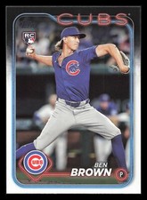 Ben Brown RC 2024 Topps Update US183 Chicago Cubs