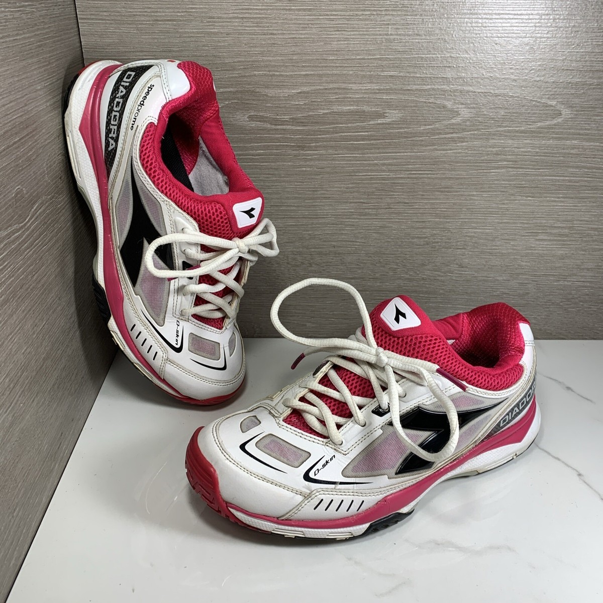 DIADORA Speedprome Arch Support Ortholite Pink White Sneakers