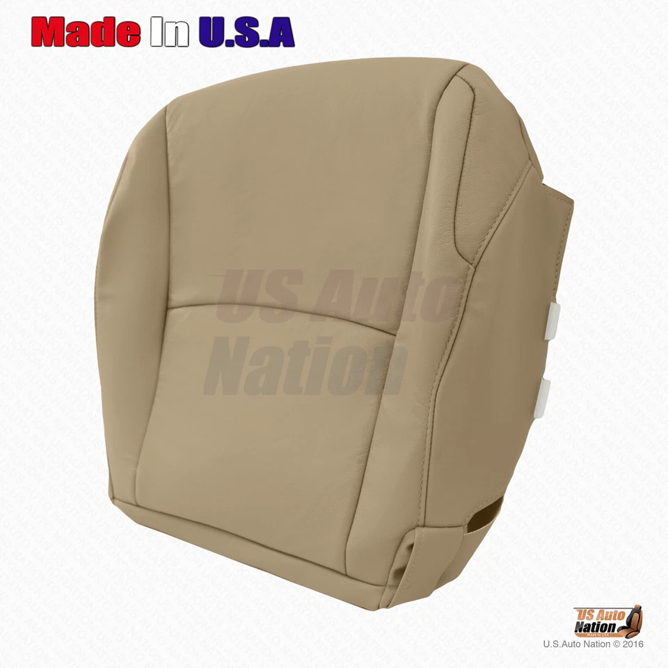 Front Driver Side Bottom Tan Leather Seat Cover Fits 2015 to 2019 Toyota 4Runner - Image 4 of 4
