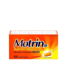 Motrin IB Ibuprofen 200 mg Coated Caplets 100 EA