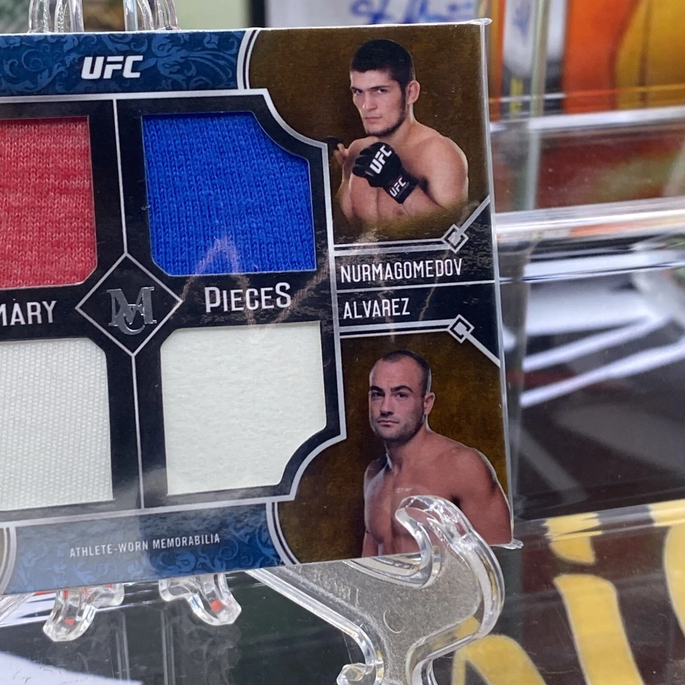 2017 Topps UFC Museum collection Quad Relic Conor mcgregor Khabib Tony Ed 4/25 - Image 4 of 4