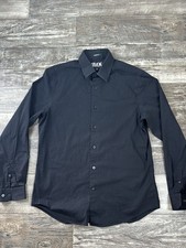 Express 1M Men's Black Modern Fit Shirt, Size Medium