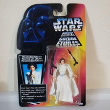 Star Wars Prinzessin Leia Organa weißes Kleid Actionfigur Laserpistole...