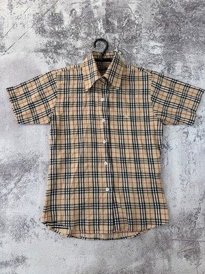burberry nova check shirt short sleeve women button