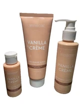 The Spathecary Vanilla Creme Pre-Shave Scrub Shave Oil & Post-Shave Serum Set