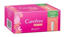 32 Pack Carefree Original Fragrance Free Super Tampons