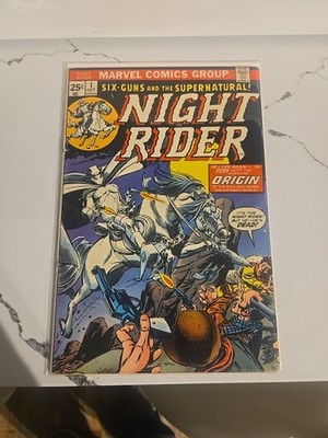 Night Rider Look Night Rider #1 • Marvel • 1974 • Silver Age Ghost Rider | eBay